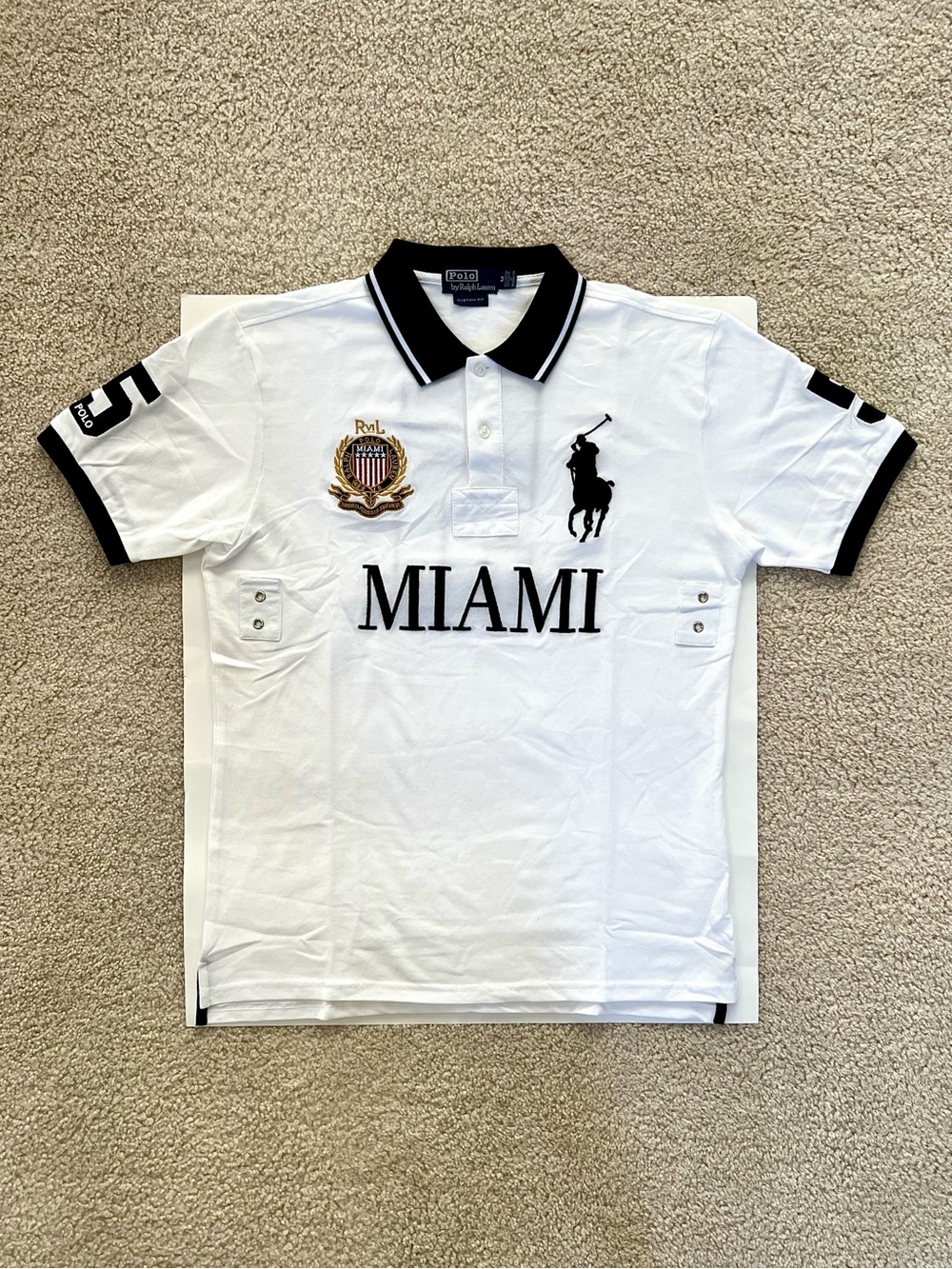 Polo Ralph Lauren - Miami USA - MEDIUM - Chief Keef Y2K - Big Pony Polo Shirt